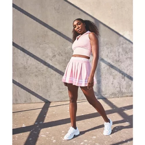 EleVen by Venus Williams Pants - Eleven by Venus Williams Skort Women Large Pink White Baseline Tennis Pickleball